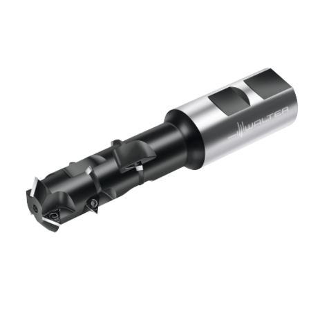 WALTER Indexable insert thread milling cutter, Adjustable coolant supply: Rad T2711.20-W19-3-06-2-25.4